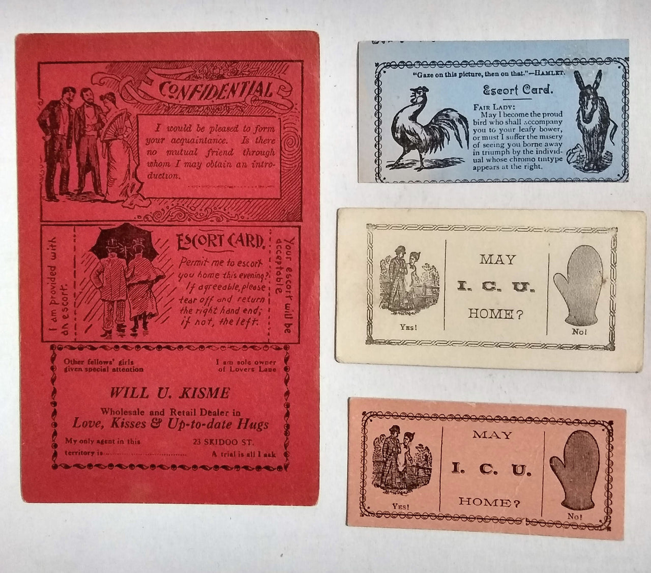 (Courtship) Six Acquaintance Cards