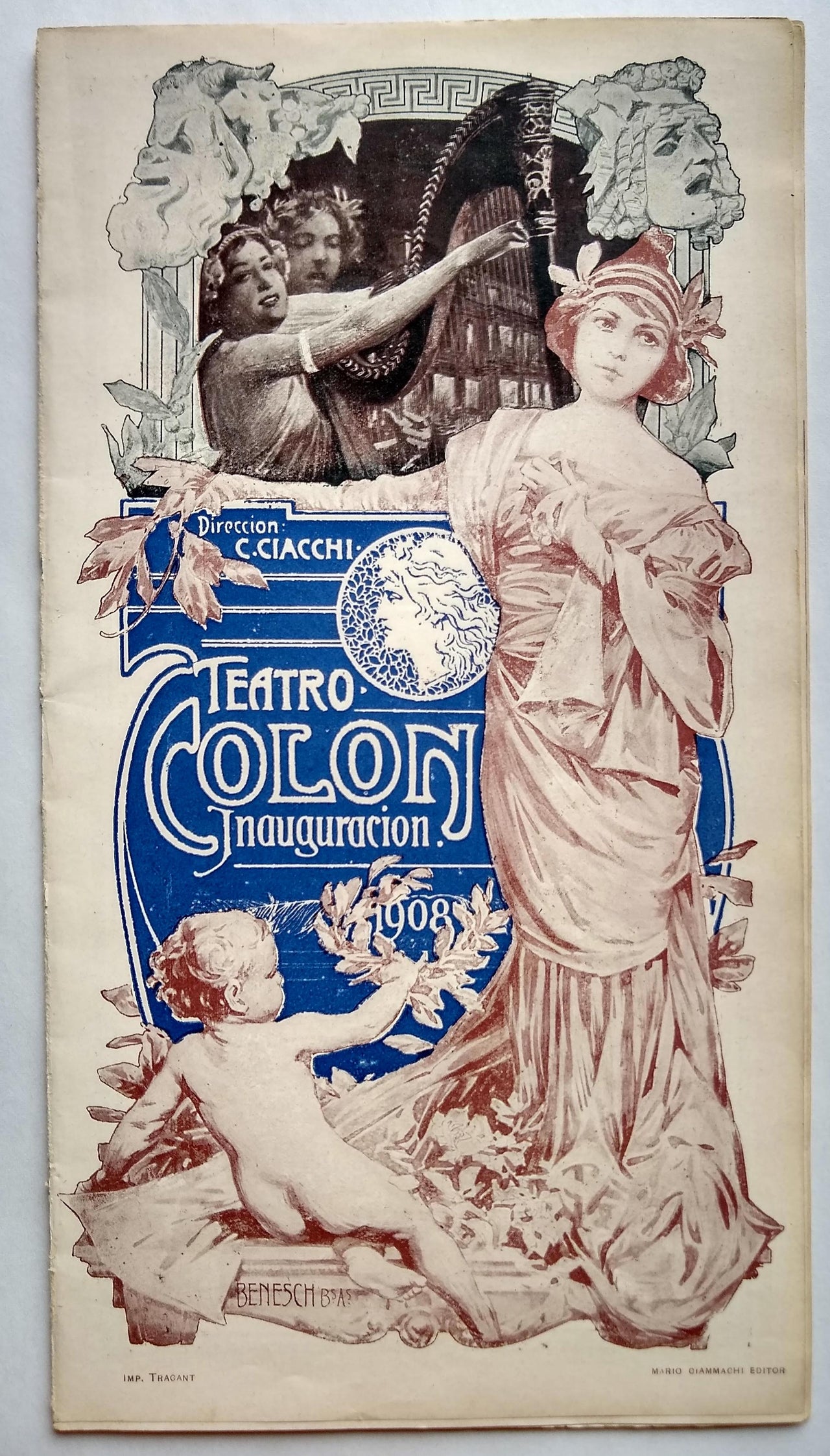 Five Programs from the Inaugural Season of Teatro Colón, Buenos Aires: Amlet, Aurora; et al.