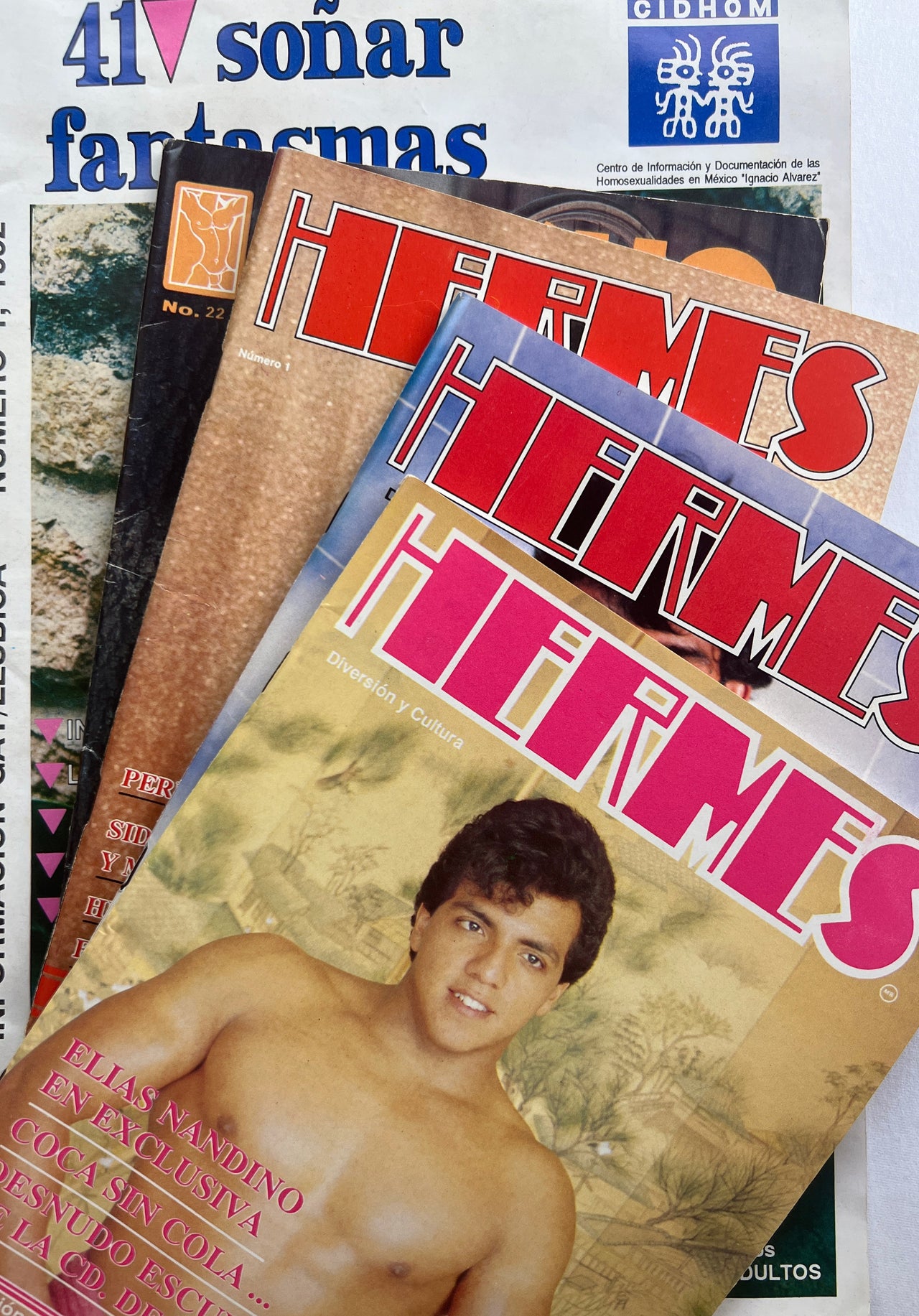 Five Mexican Gay Liberation Movement Magazines.