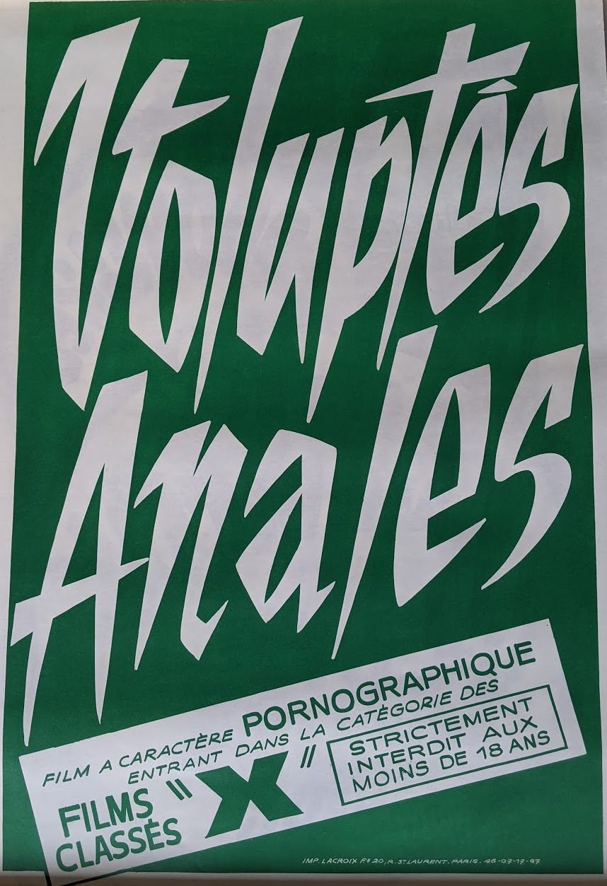 (Graphic Design) Four Typographic X-Rated Film Posters