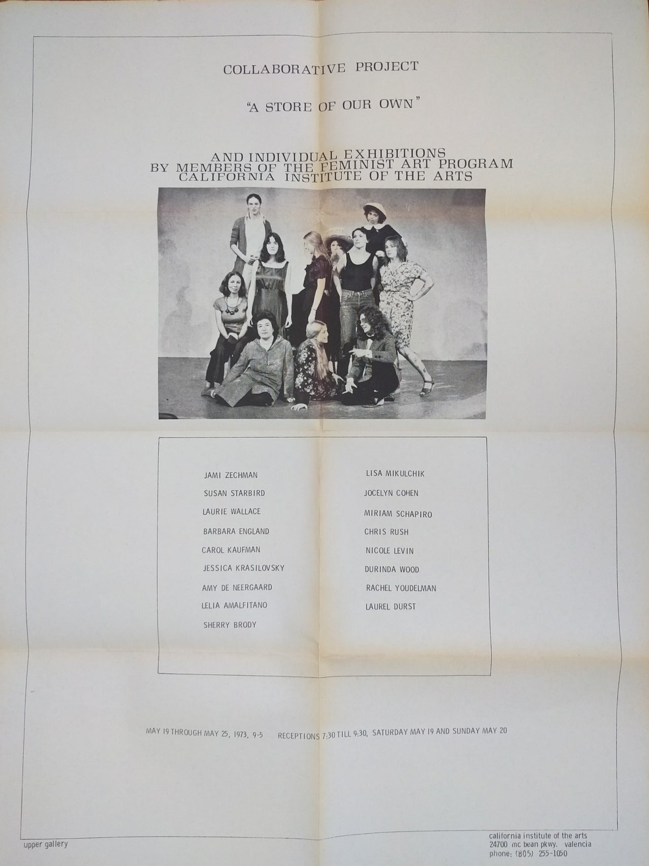 Feminist Art Program, California Institute of the Arts. Collaborative Project: “A Store of Our Own”