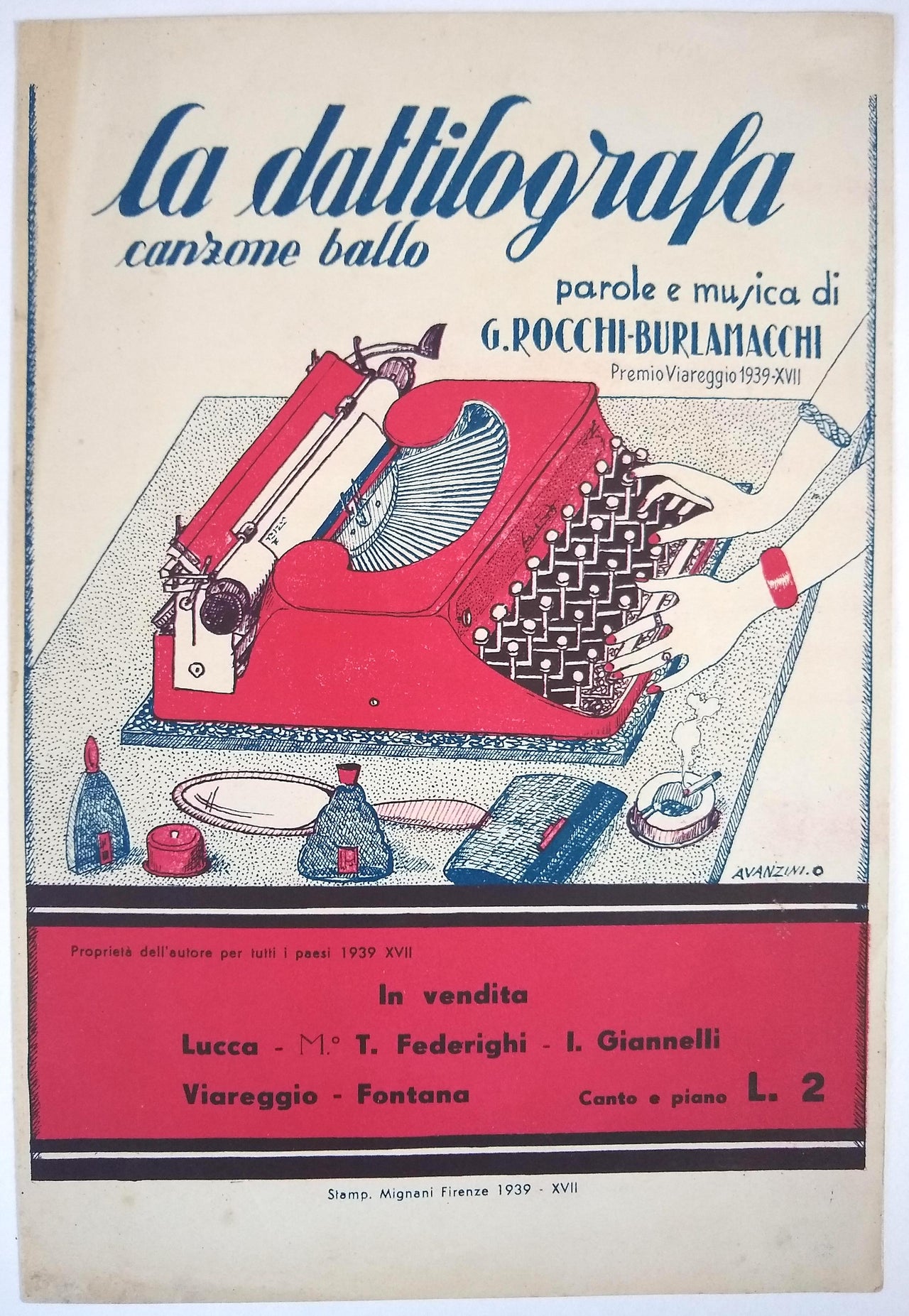 La Dattilografa: Canzone a ballo.