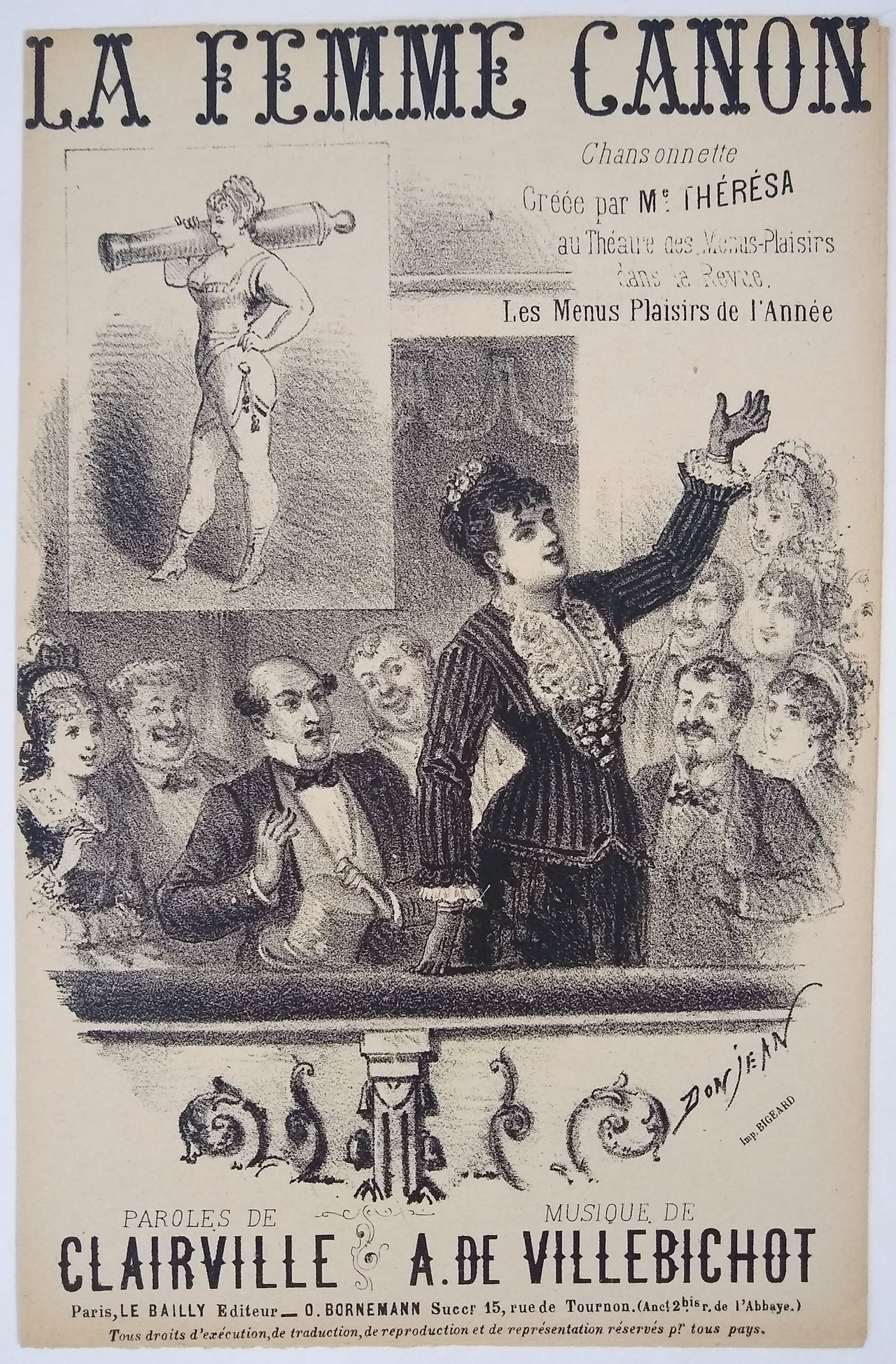 La Femme Canon. Chansonnette.