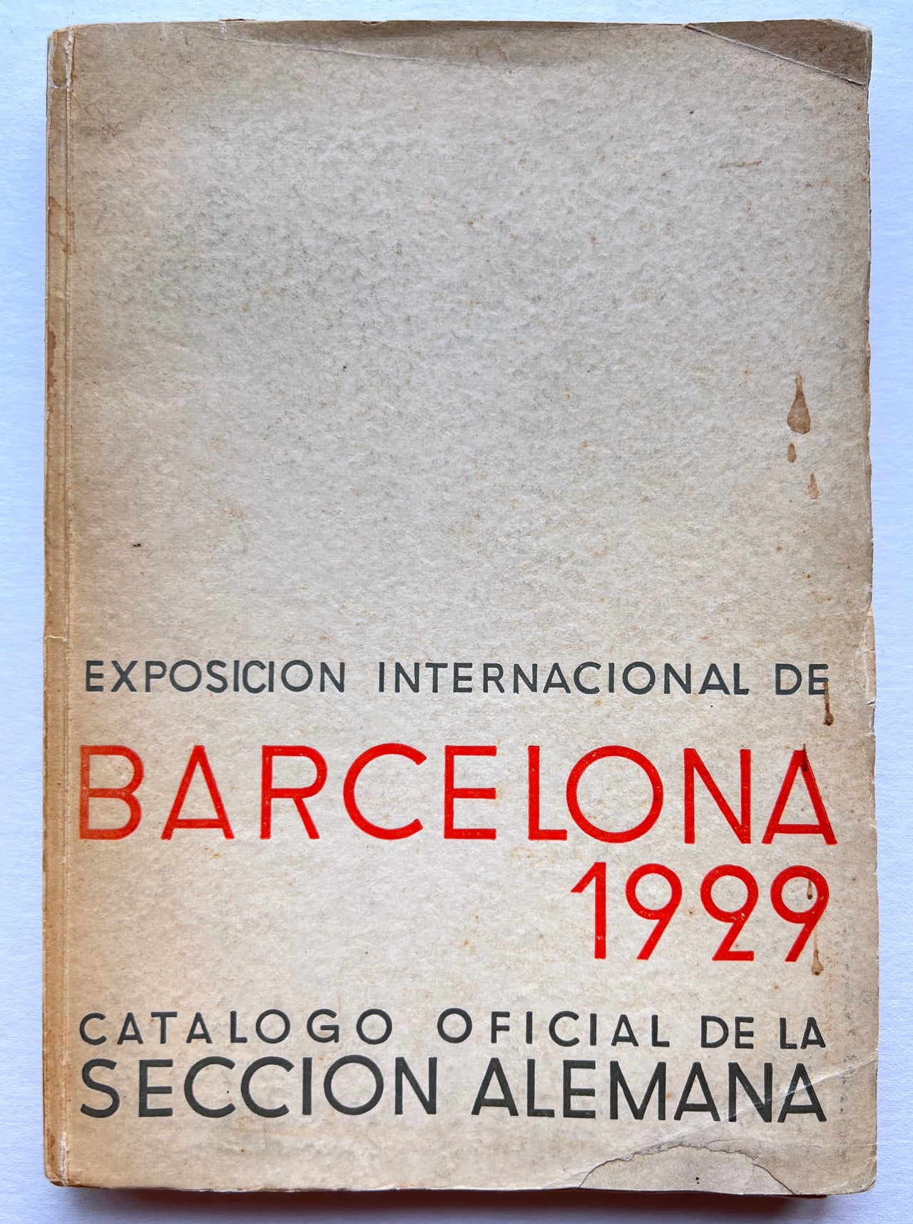 Exposición Internacional de Barcelona. Catalogo Oficial de la Seccion Alemania