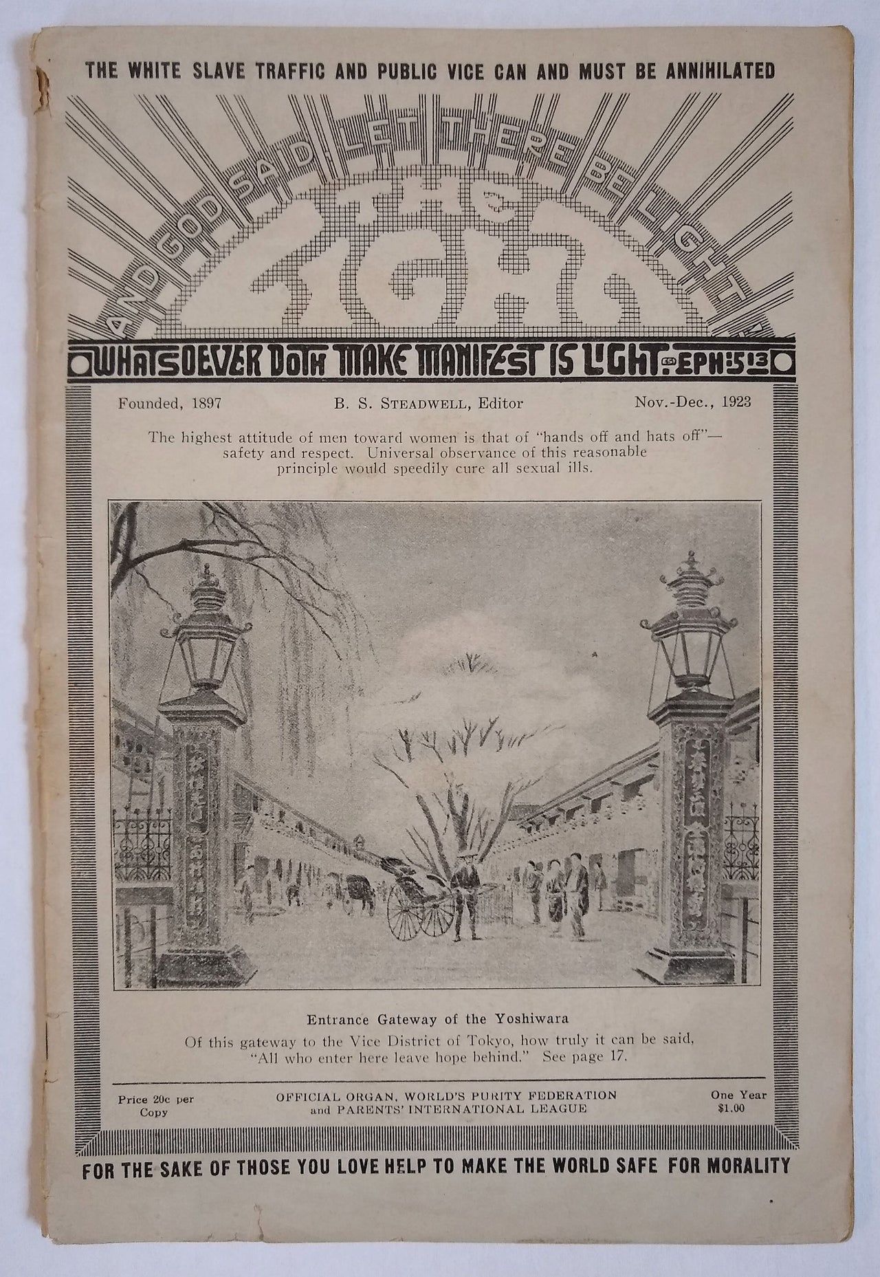 The Light. No. 155. (Nov.-Dec. 1923).