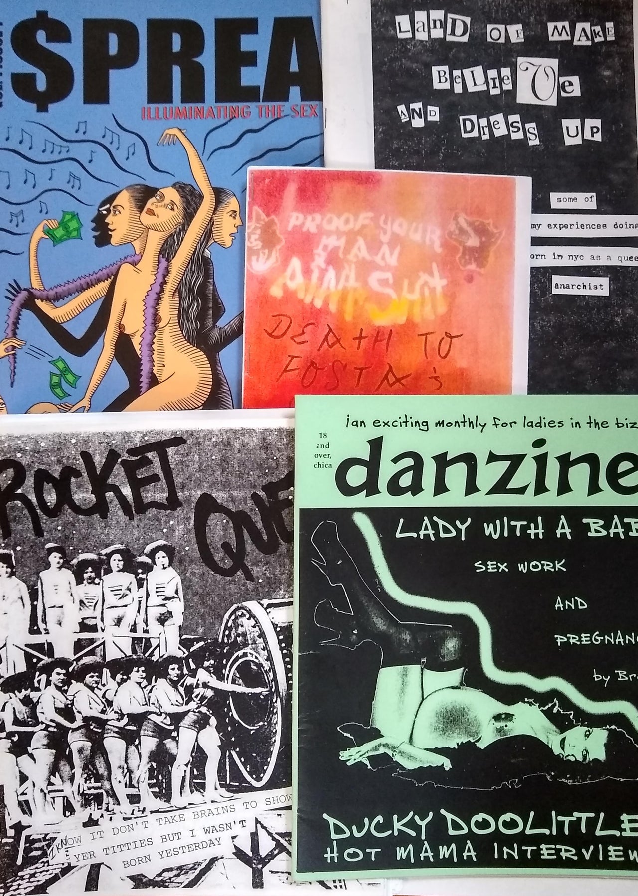 (Sex Work) Group of Nine American Sex Worker Zines and Magazines