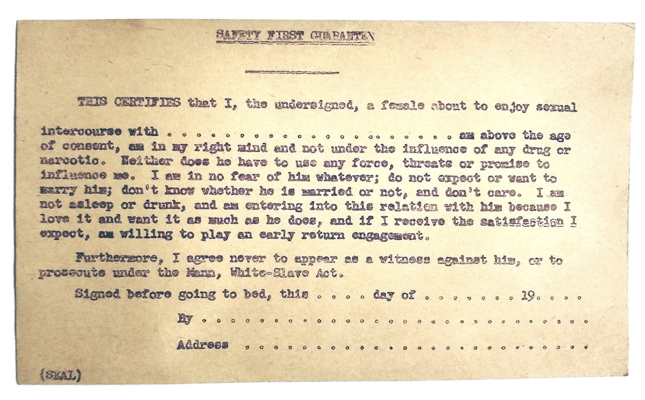 (Sexual Consent) [Safety First Guarantee]