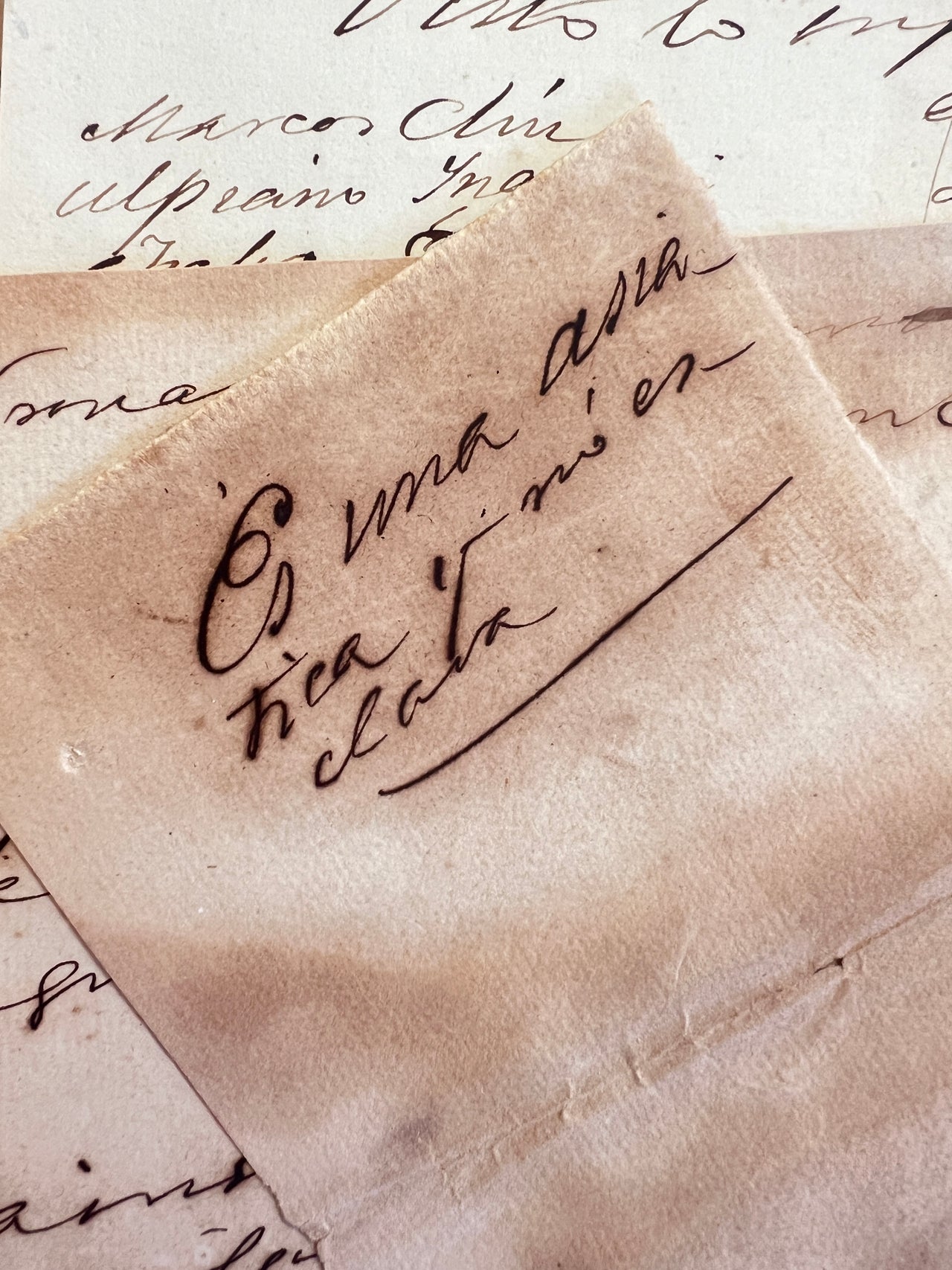 Five Manuscript Documents Regarding Chinese Women Indentured Laborers in Cuba.