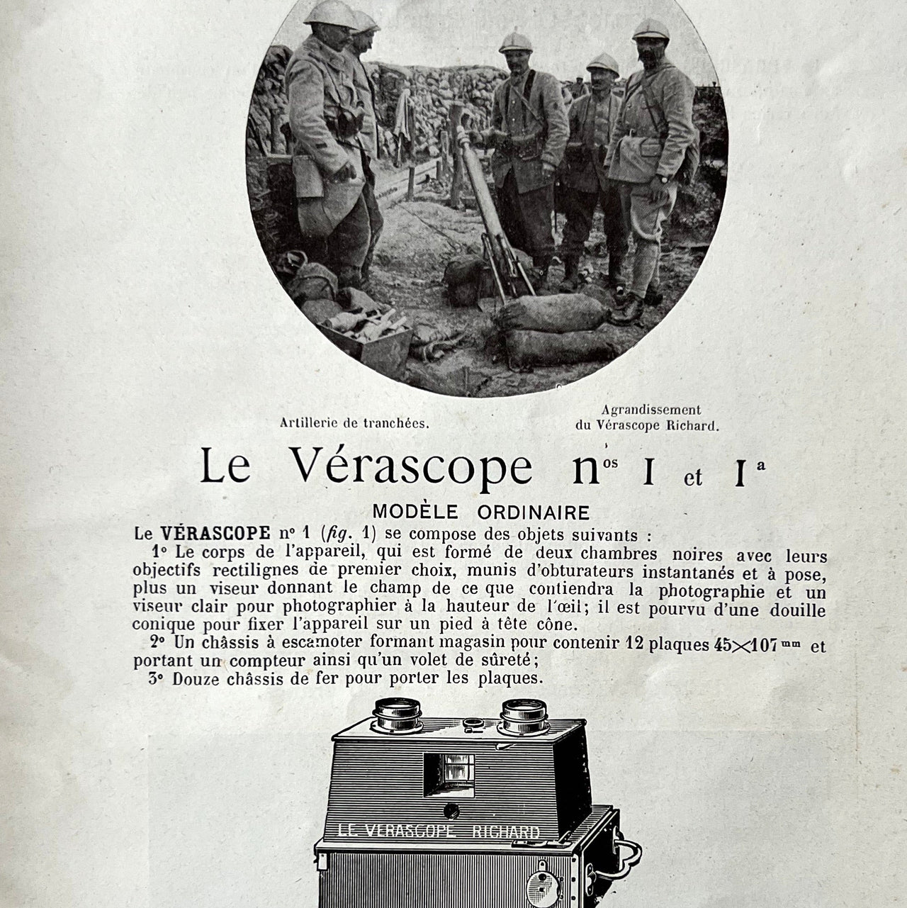 Vérascope, Taxiphote, Glyphoscope.