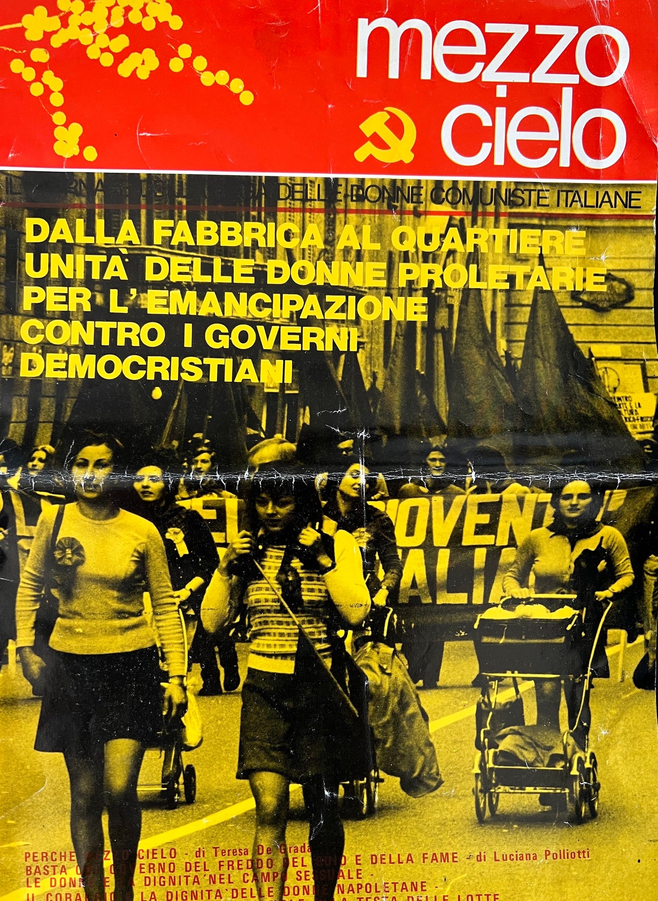 Mezzo cielo: Il giornale della lega delle donne comuniste italiane. Anno I, Nos. 1-2; Anno II, No. 1.