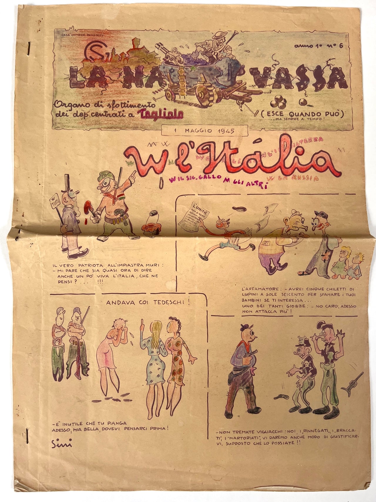 La Navassa: Organo di sfottimento dei dep centrati a Tagliolo. Anno I, Nos. 1; 3-6.