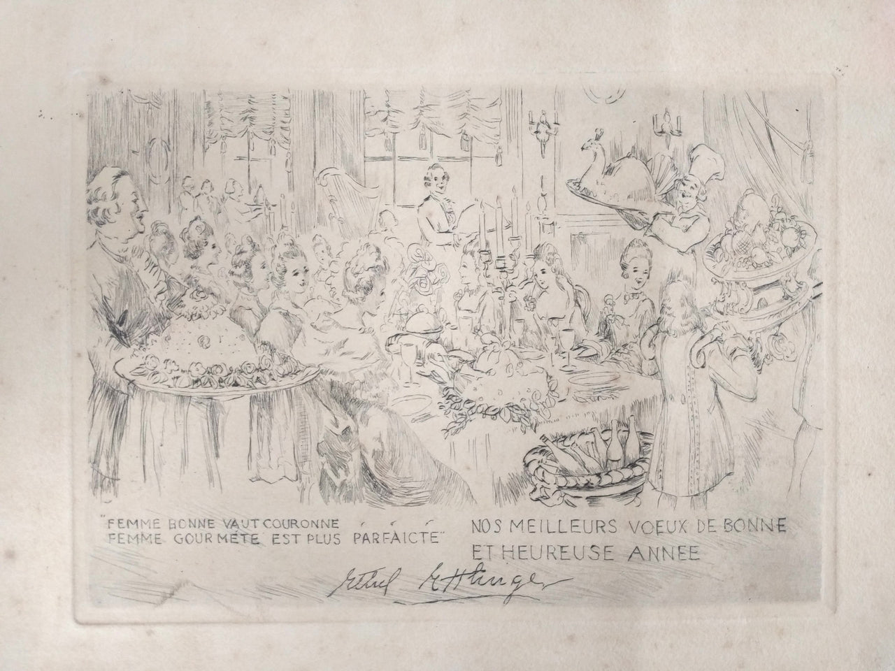 Invitation to the Diner Annuel du Cercle des Gourmettes