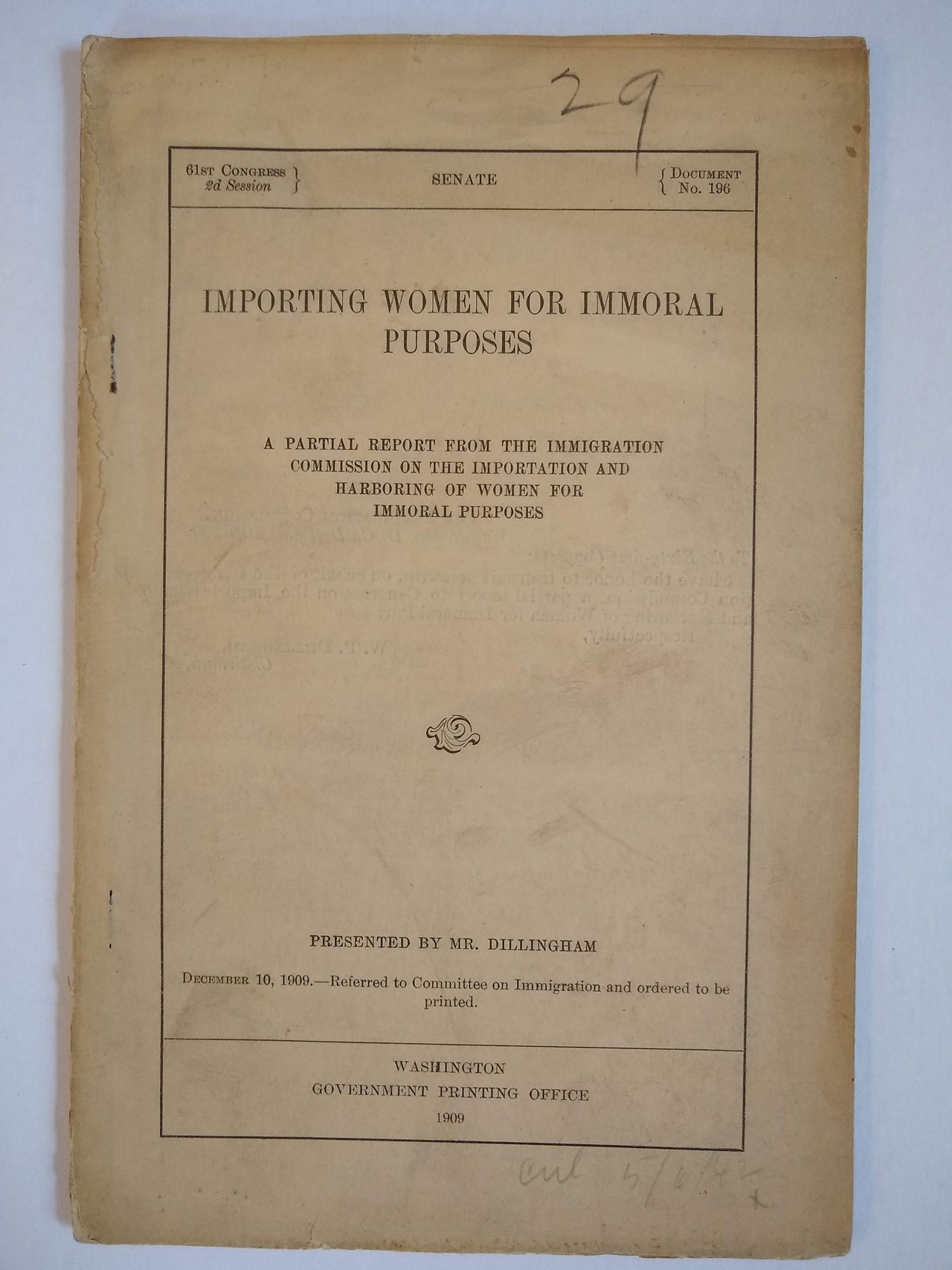 Importing women for immoral purpose [...]