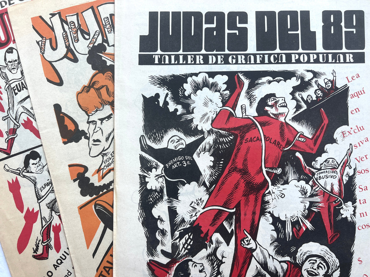 Judas del 89; Judas del 90; Judas del 91 (all published)