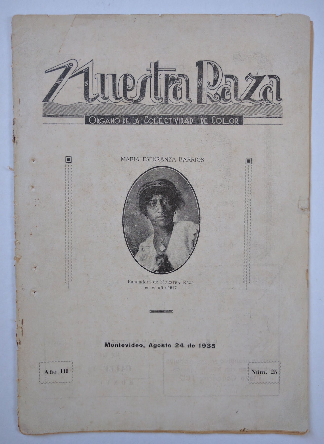 Nuestra Raza: Organo de la Colectividad de Color. Año III, No. 25