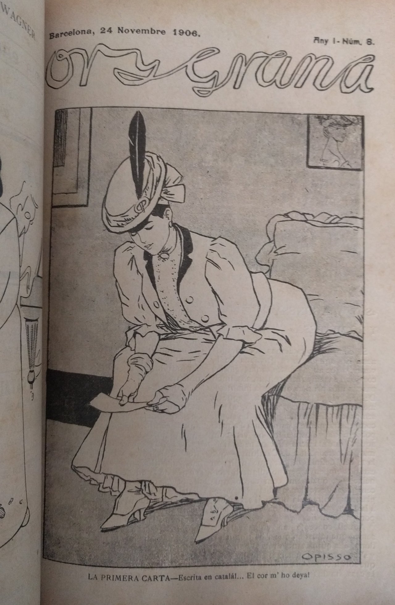 Or y Grana: Setmanari autonomista pera las donas, propulsor d ’una Lliga Patrio´tica de Damas