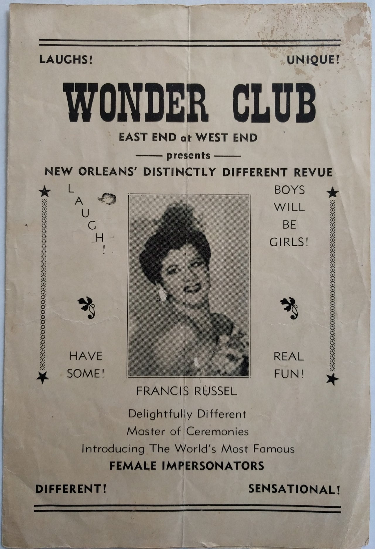Wonder Club . . . New Orleans’Distinctly Different Revue